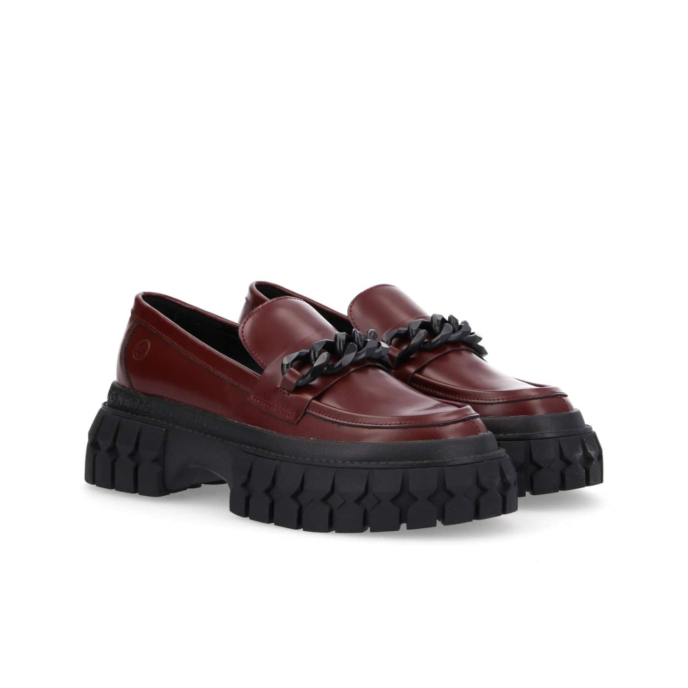 GRAVITEE MOC - BOX CALF - BORDEAUX SOLE BLACK